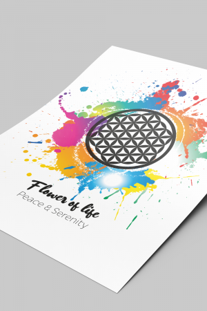 Affiche à télécharger Fleur de vie Art