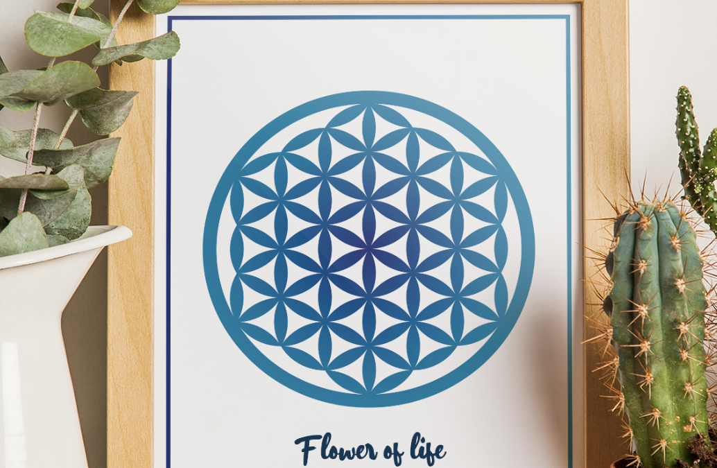 Affiche fleur de vie