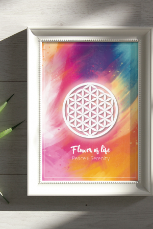Affiche à télécharger Fleur de vie Art